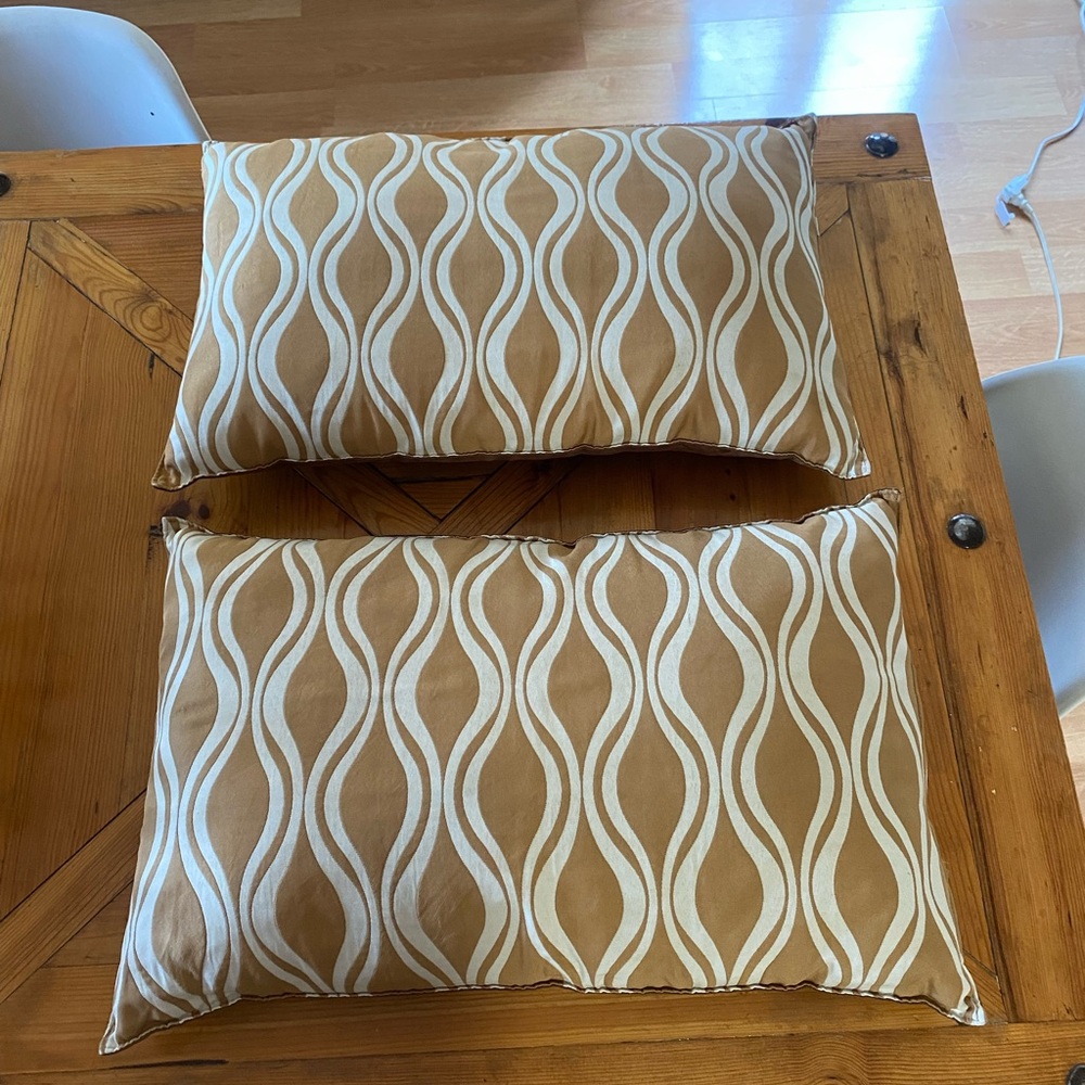 Fun Tan Patterned Pillows - Picture 2 of 3
